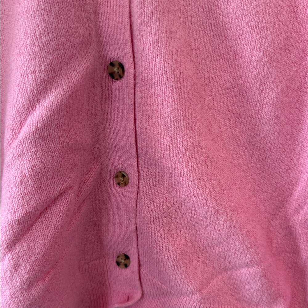 Pink Button-Up Cardigan - Picture 6 of 9